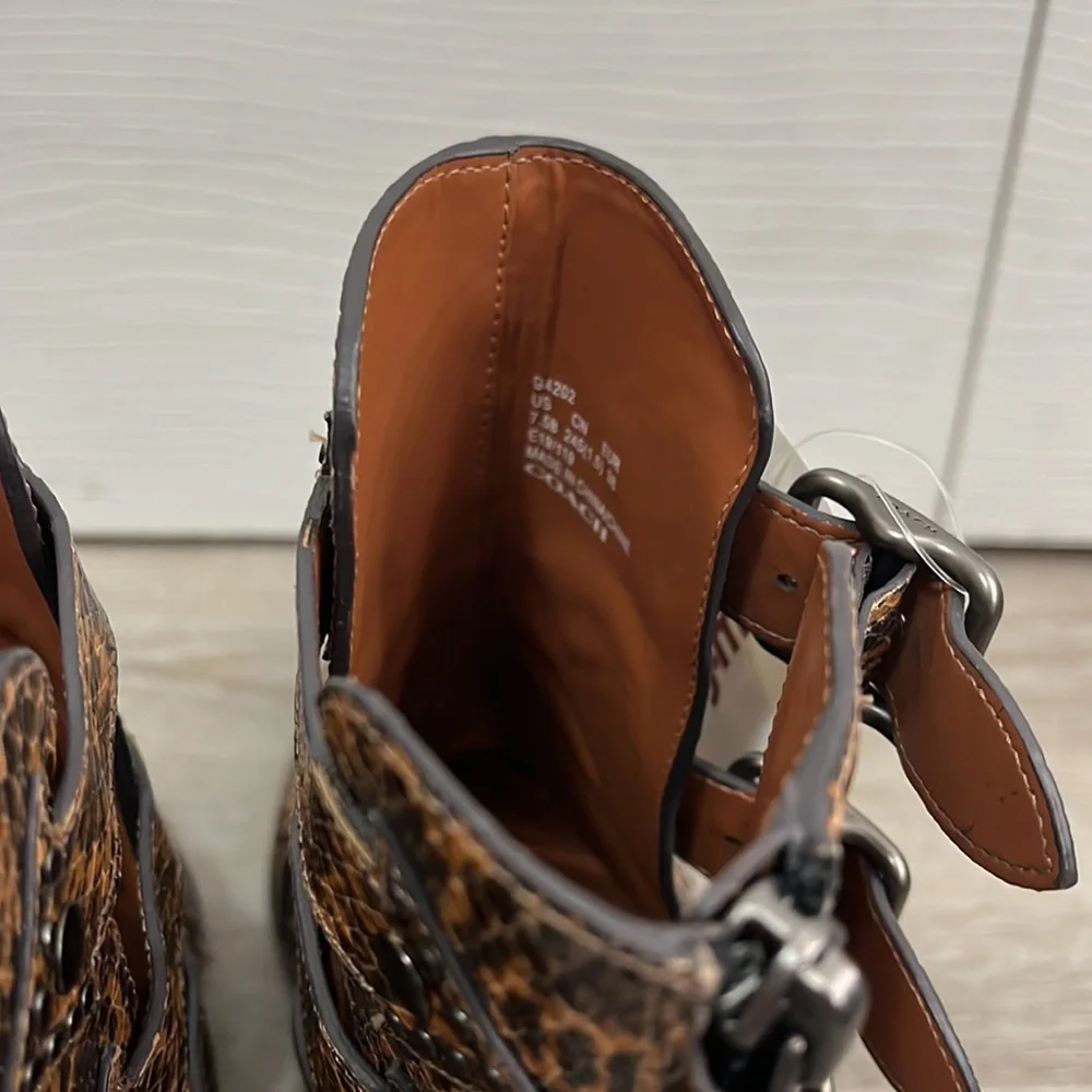 Coach Brown Ankle Boots - Picture 6 of 11